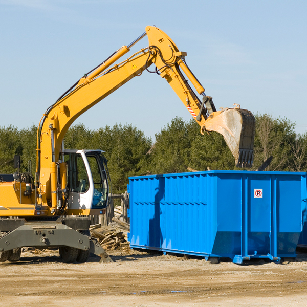 are there any restrictions on where a residential dumpster can be placed in Titonka Iowa